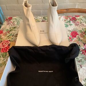 Kitten heel Something Navy boots